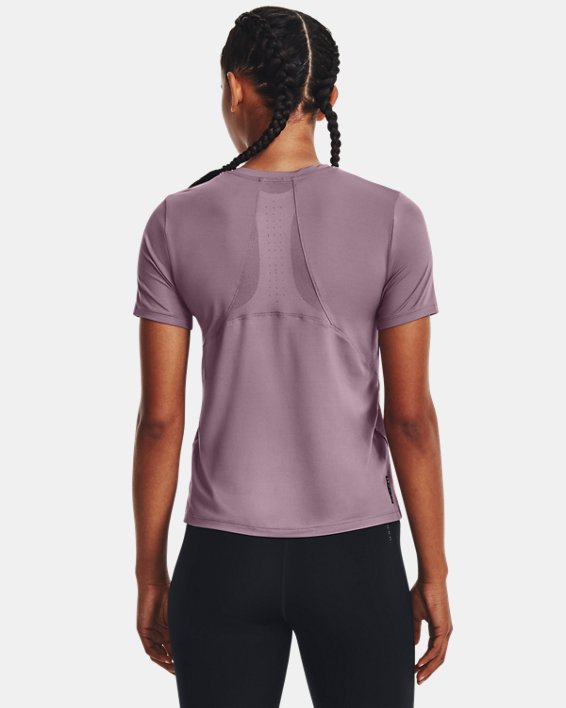Women's UA RUSH™ Vent Short Sleeve, Purple, pdpMainDesktop image number 1